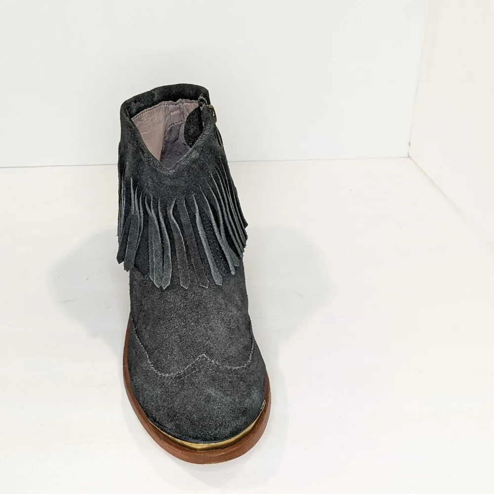 Hudson London suede fringe ankle boots